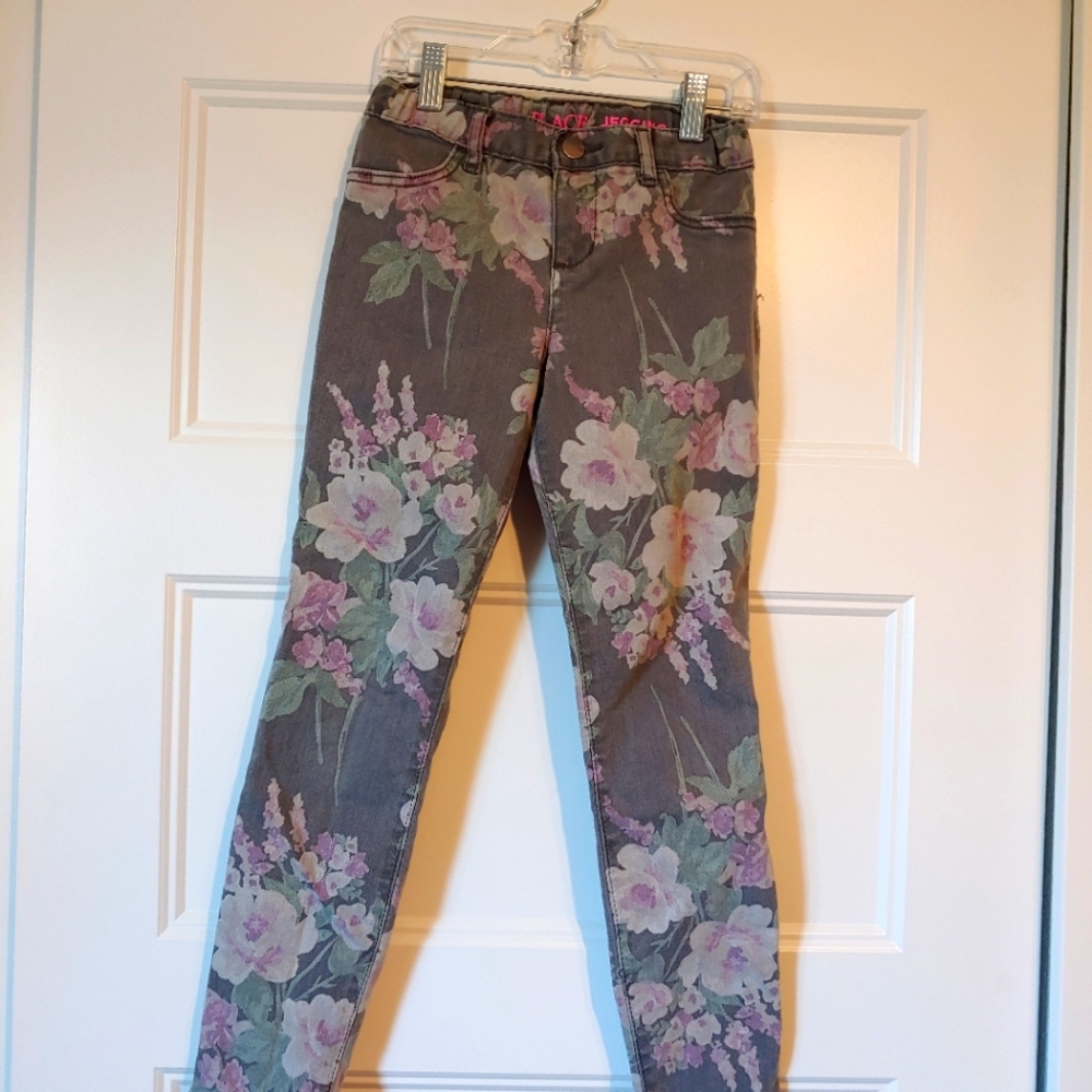 Children's Place floral print jeggings